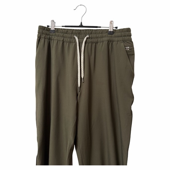 Vuori Womens Weekend Jogger Pants Size L Olive Green Travel Athleisure Gym - Picture 3 of 7